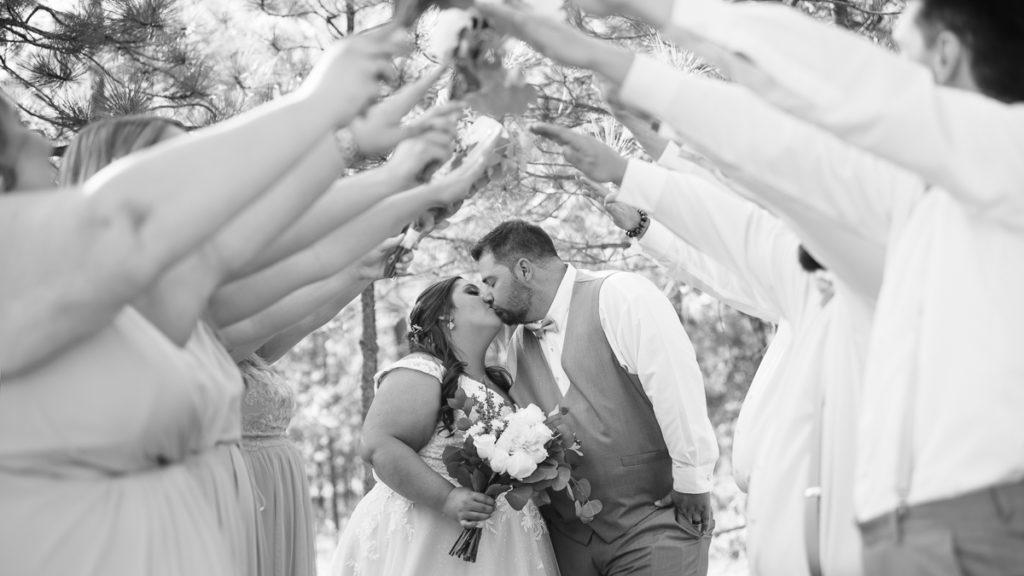 Black and White Spokane Wedding Photographer
