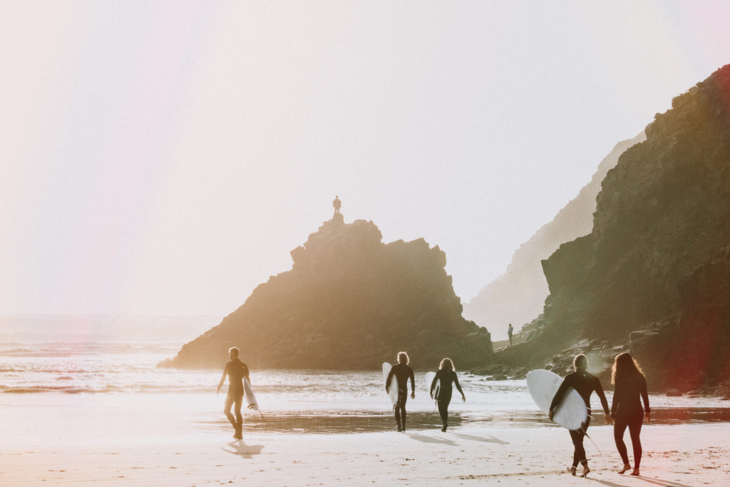 Surfers on Oregon Coast Photographer