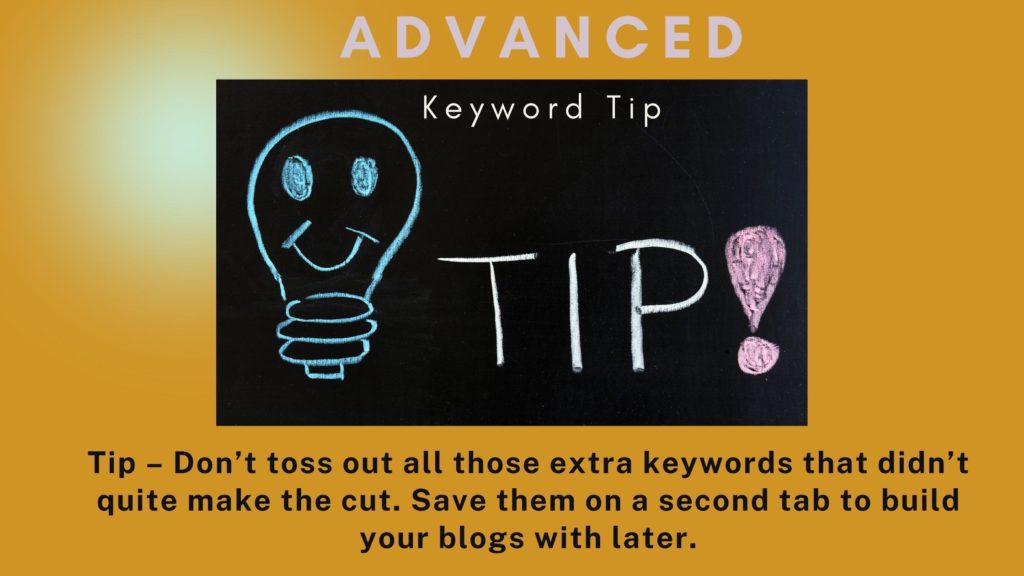SEO Keyword Tip