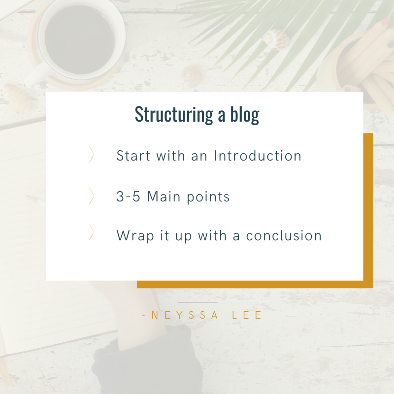 blog writing structure