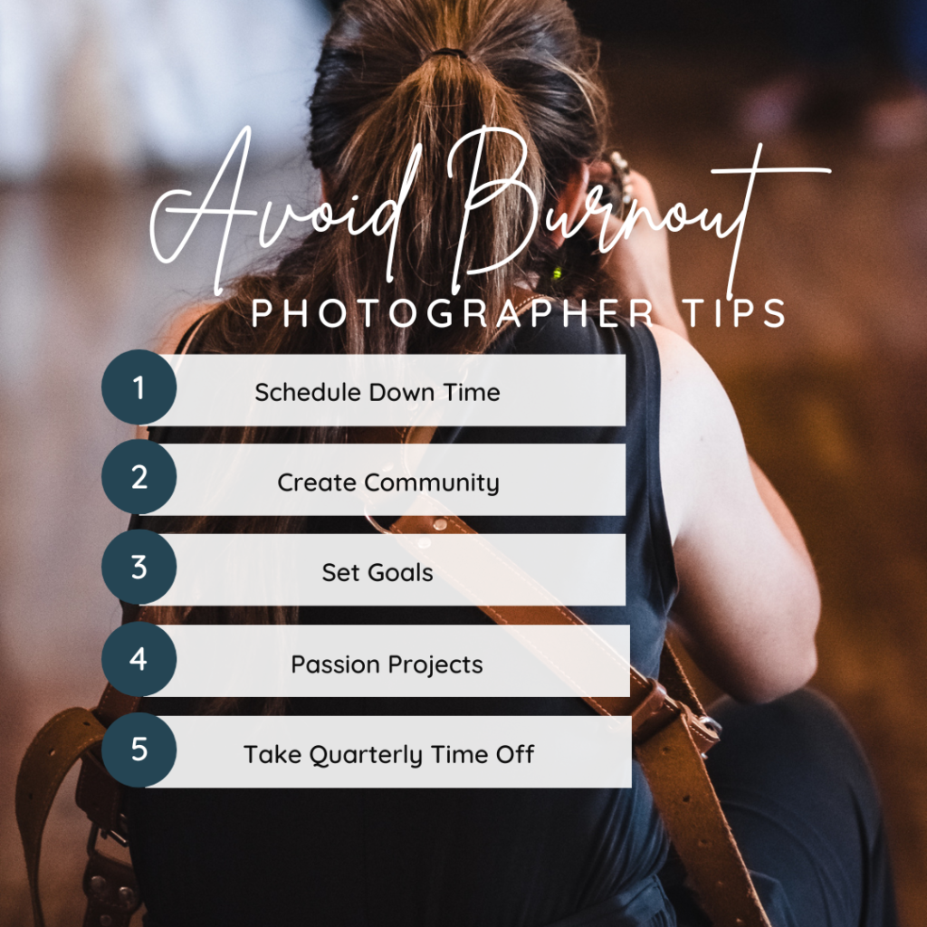 avoid photographers burnout