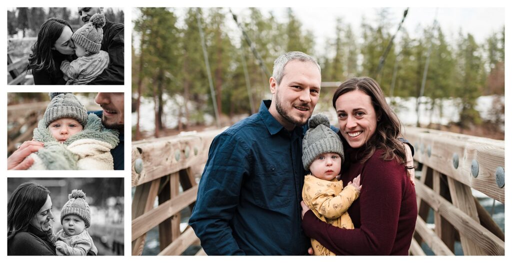 winter family photos spokane, wa