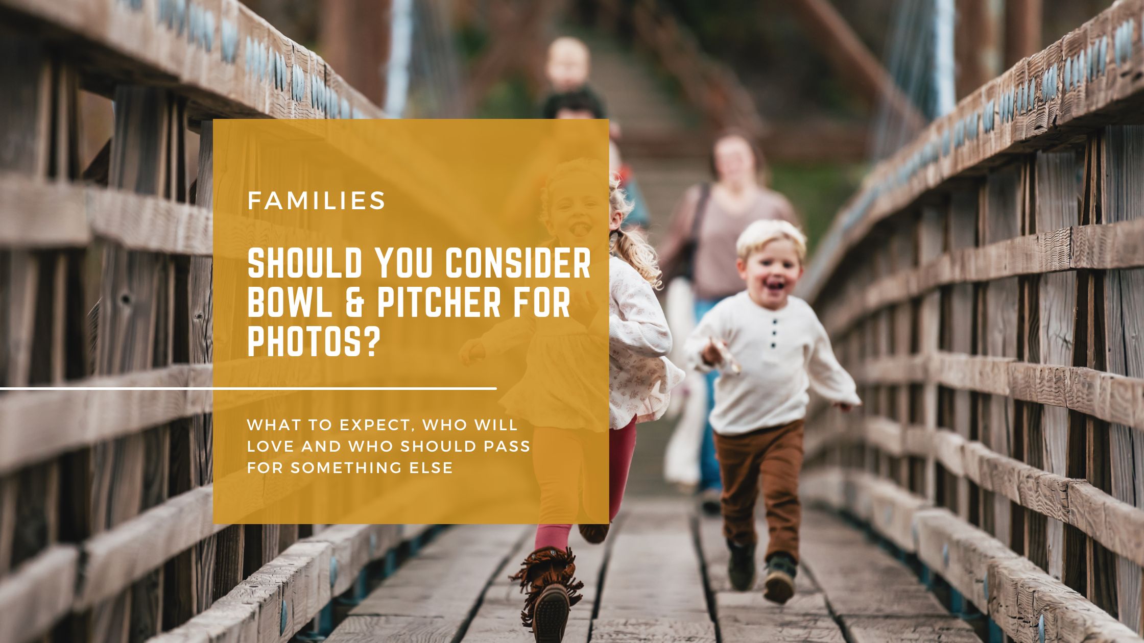 Picking Bowl and pitcher for family photos in Riverside state park blog post
